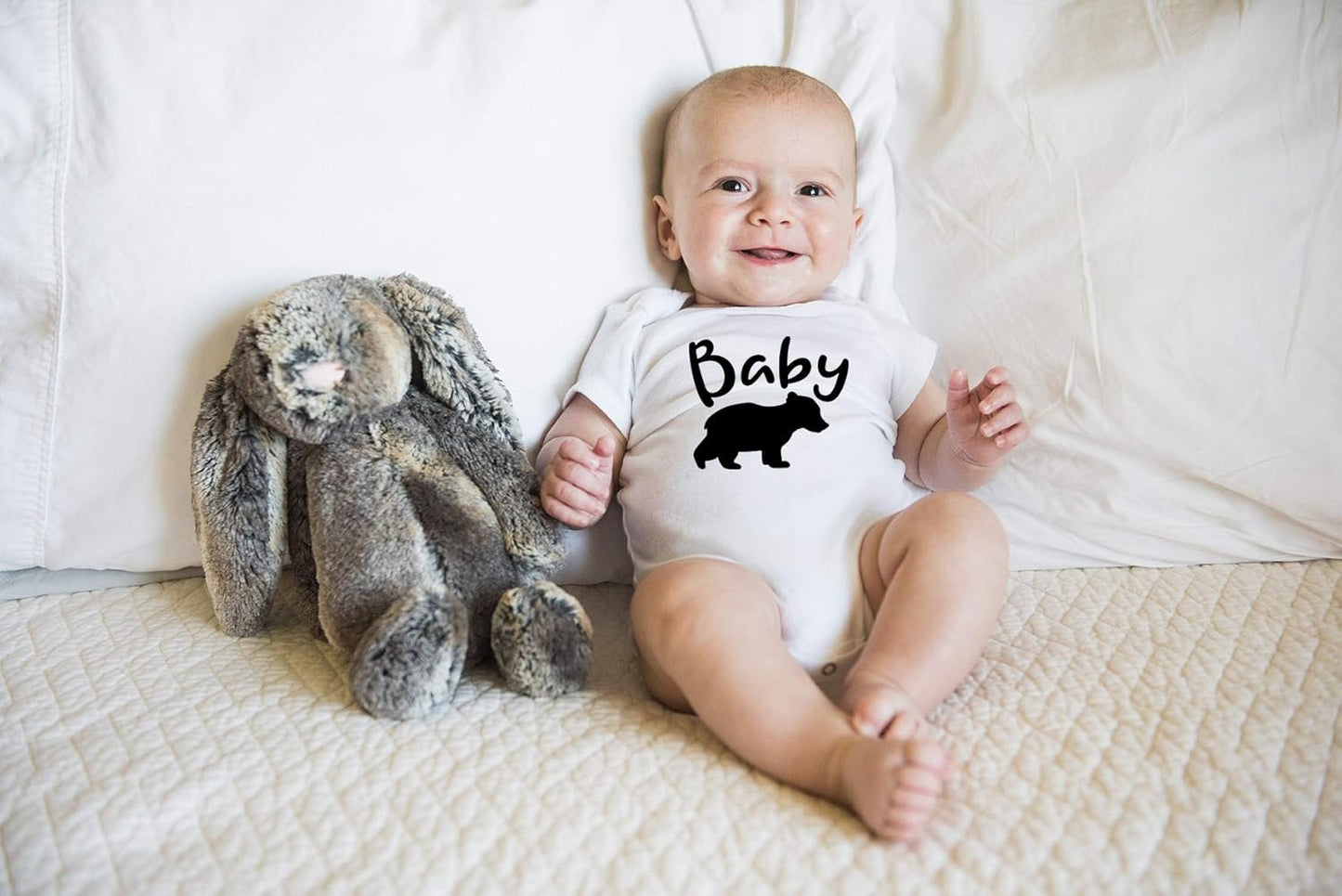 Baby Bear- Novelty Gift - Funny Cute Infant Creeper, One-Piece Baby Bodysuit